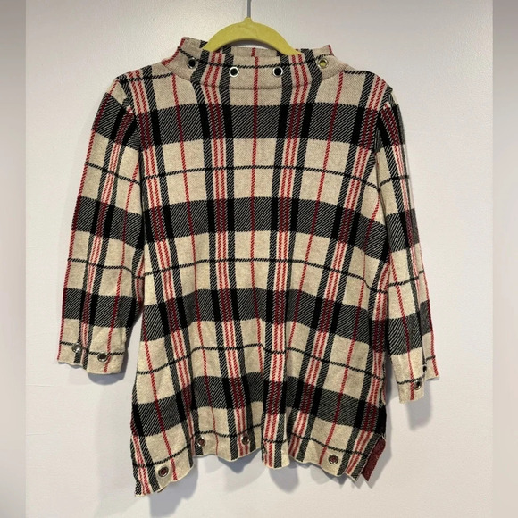 Belldini vintage patterned red black and white sweater - Picture 1 of 4